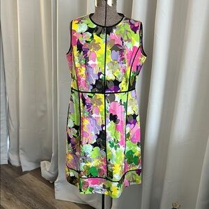 Calvin Klein Collection Multicolor Floral Dress